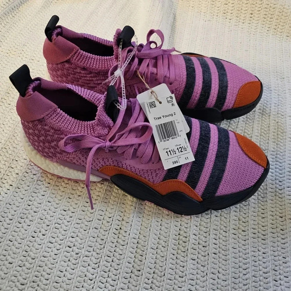 Trae young 2 purple lilac stratosphere basketball sneakers size 11.5 - Picture 2 of 6